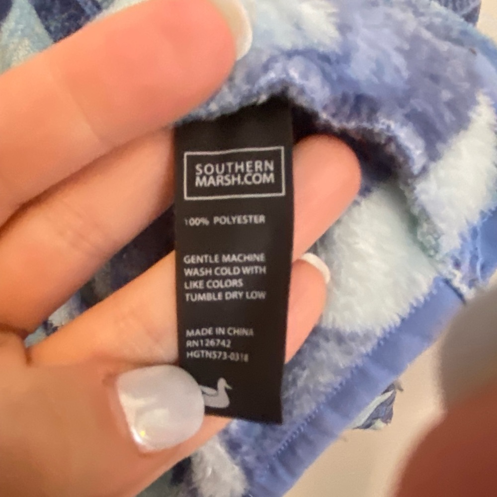 Southern Marsh North Basin Pullover in Navy & French Blue L - Picture 9 of 11